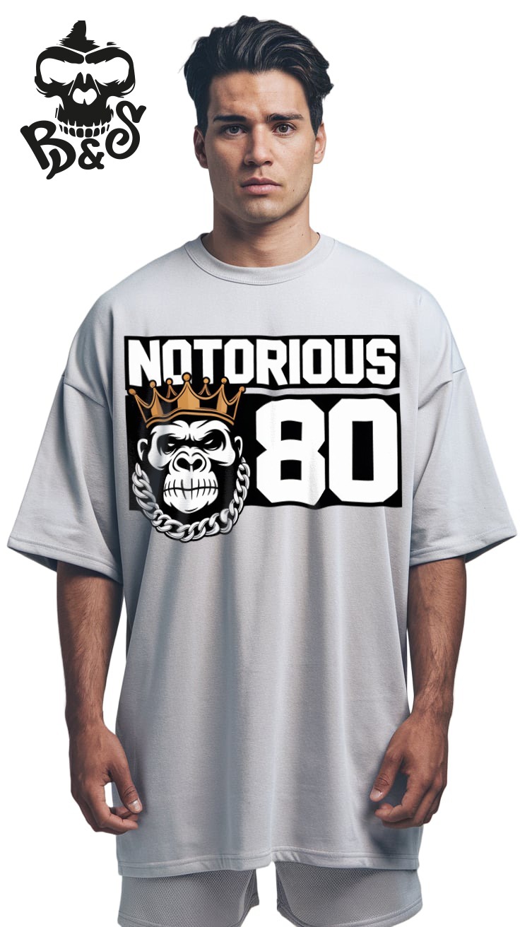 Playera “Notorious 80” — Streetwear Royalty