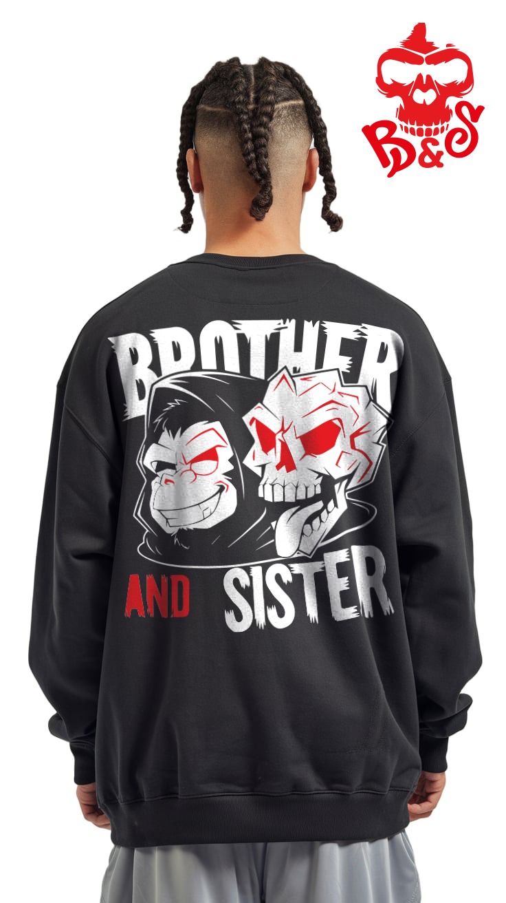 Sudadera “Brother & Sister!” — Salvajismo Gráfico
